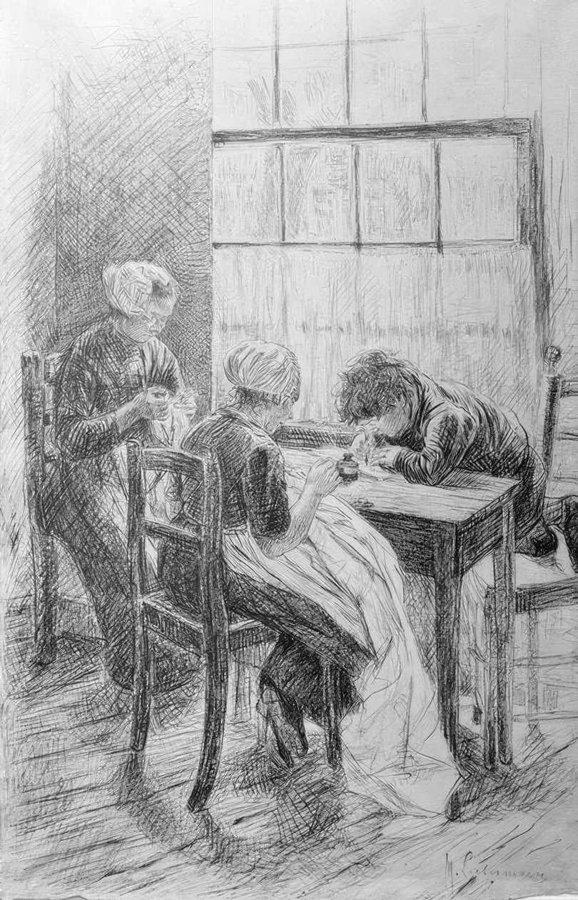 Dutch Interior by Max Liebermann