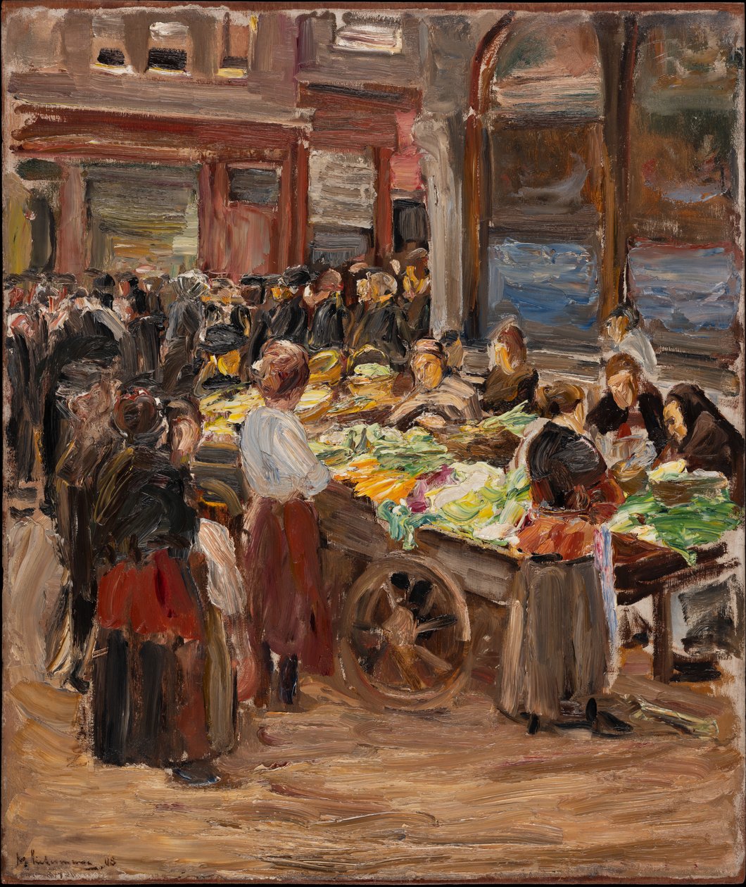 Jewish Street in Amsterdam by Max Liebermann