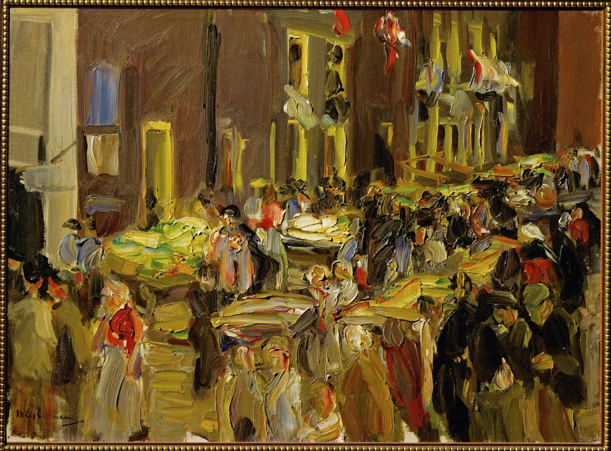 Jodenbreestraat in Amsterdam by Max Liebermann