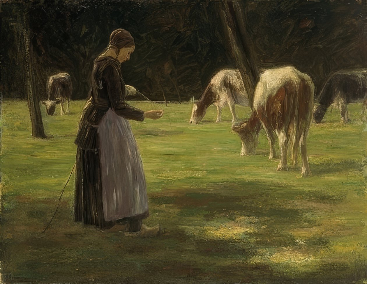 Cowherd by Max Liebermann