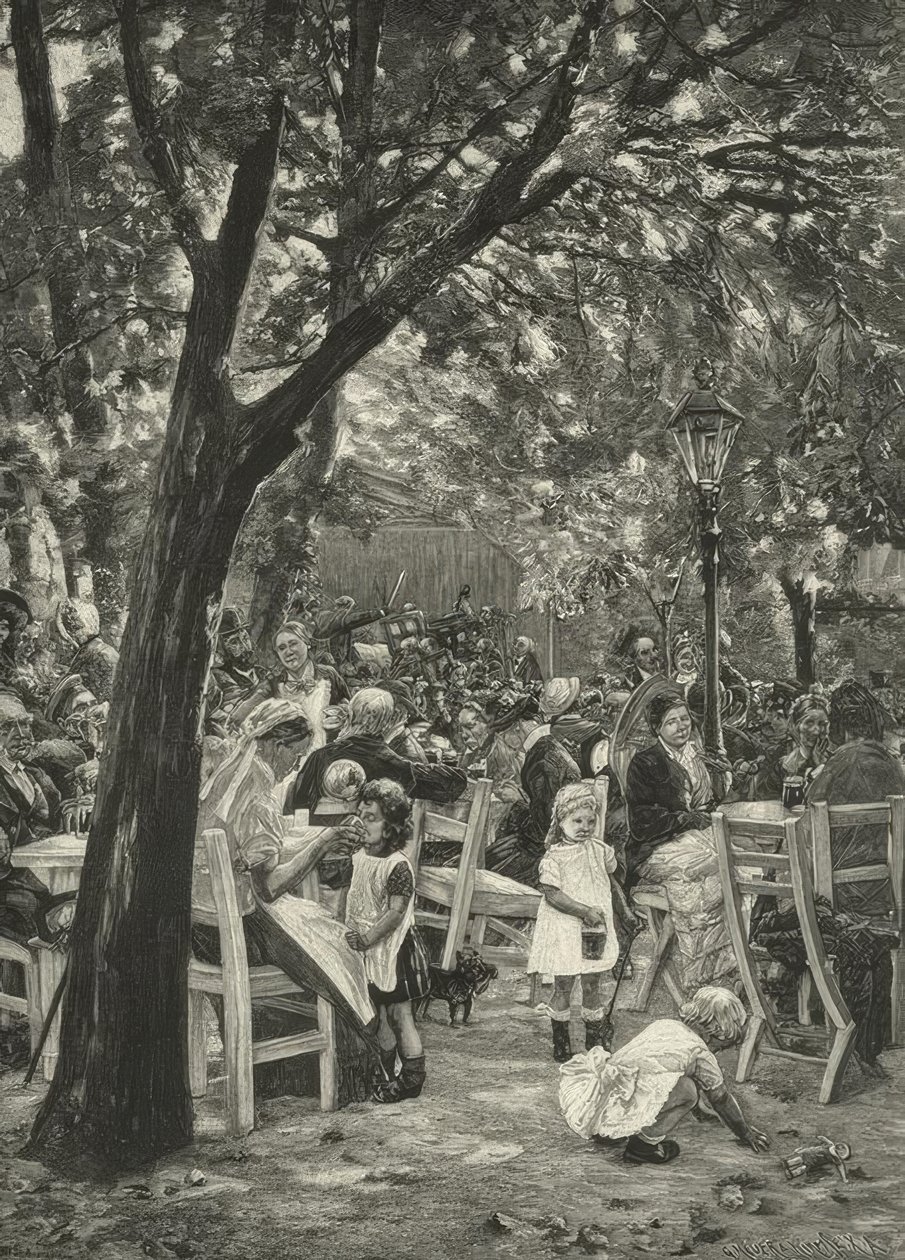 Liebermann, Beer Garden Concert by Max Liebermann