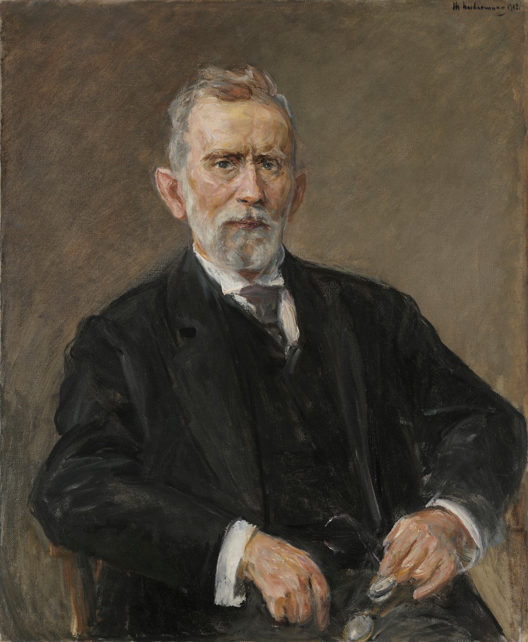 Portrait of Chemist Paul Ehrlich by Max Liebermann