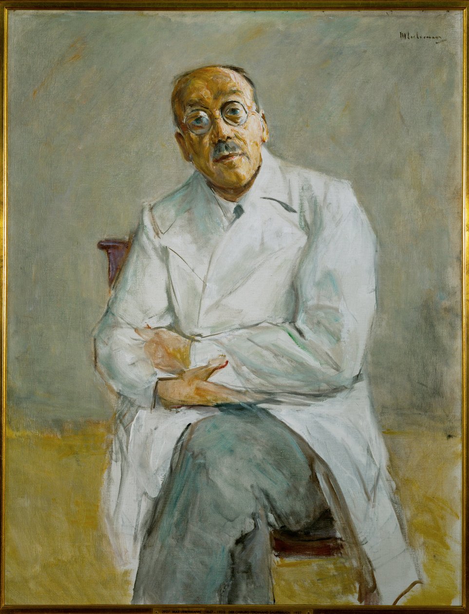 Portrait of Surgeon Professor Ferdinand Sauerbruch by Max Liebermann