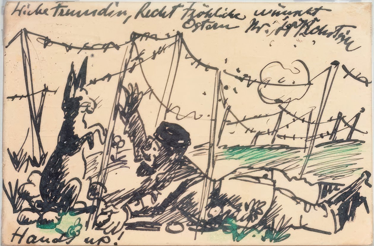 WWI Easter Greeting by Max Pechstein