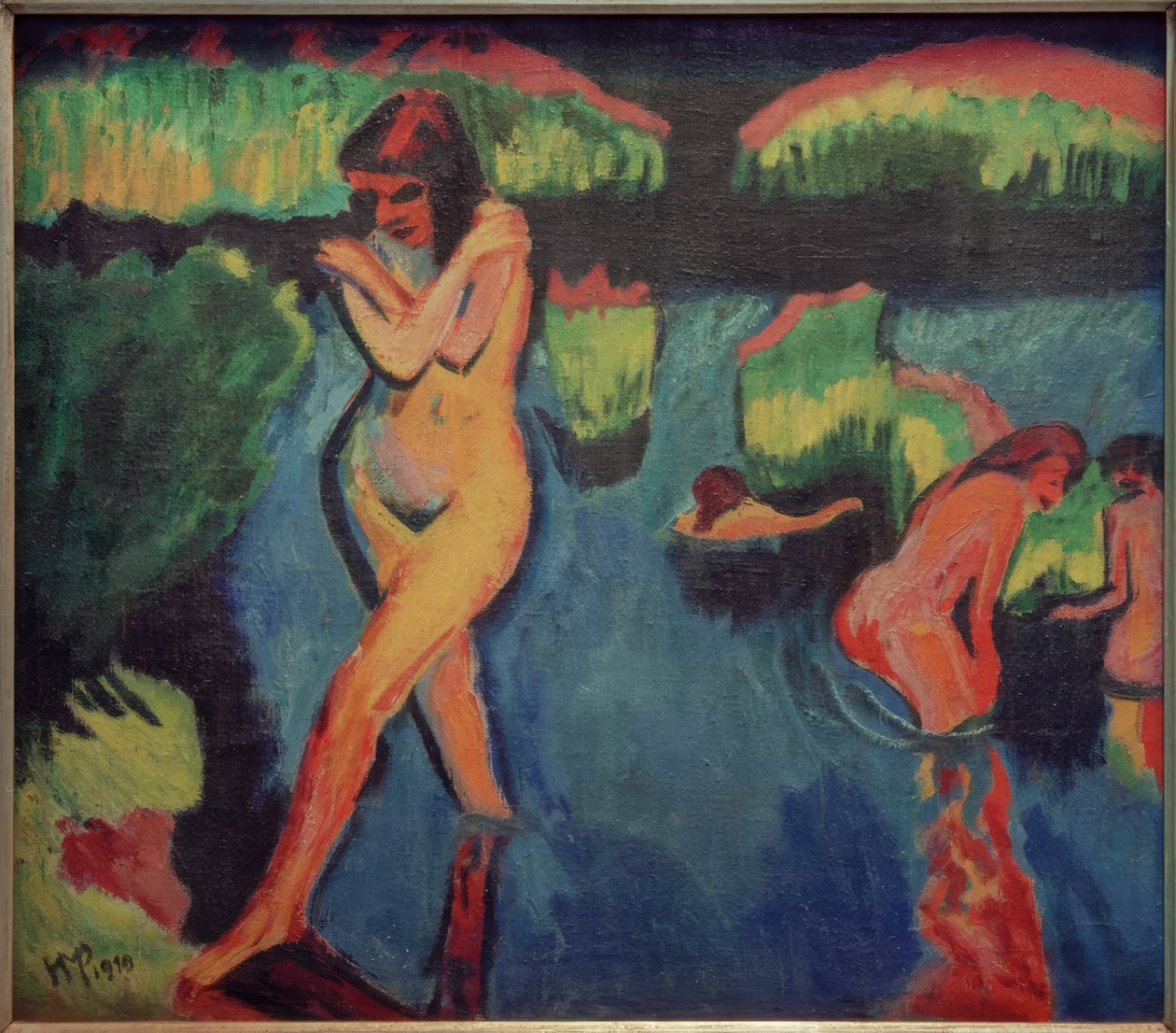 By the Lake Shore by Max Pechstein