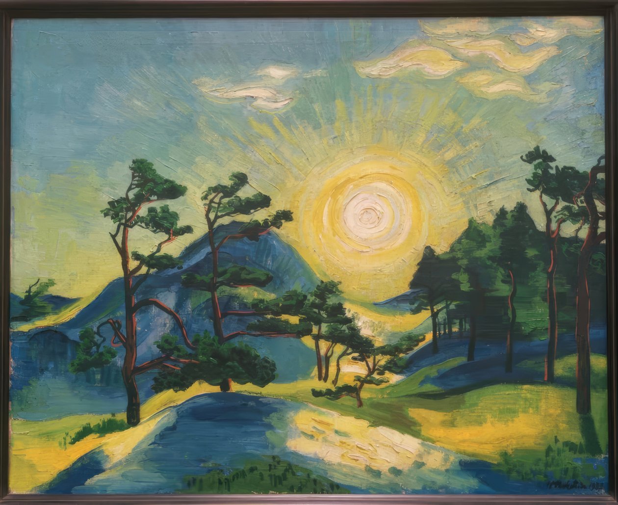 Rising Sun by Max Pechstein