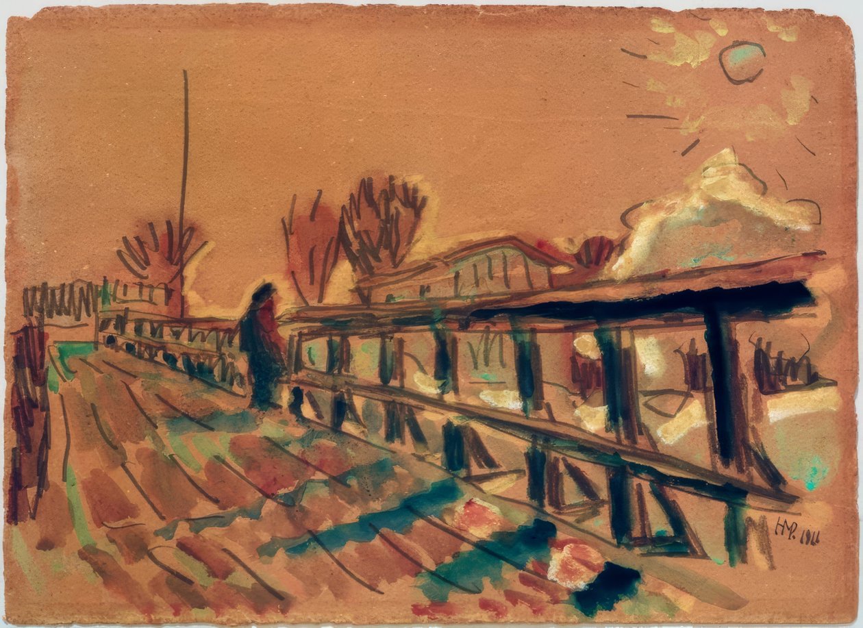 View Over a Bridge by Max Pechstein