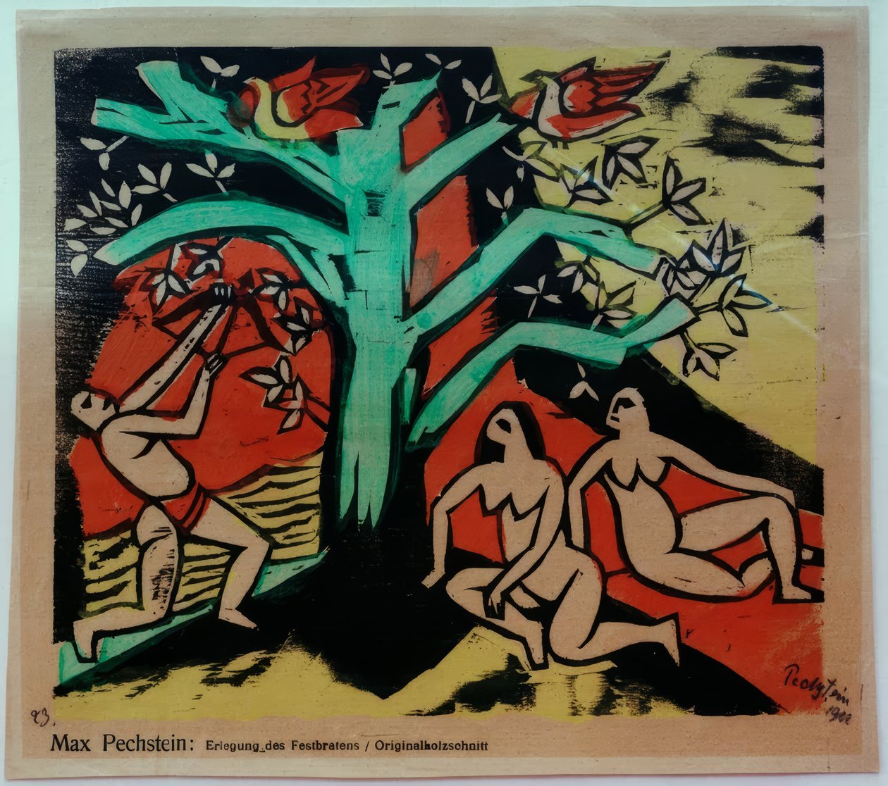 Slaughter of the Festive Roast by Max Pechstein