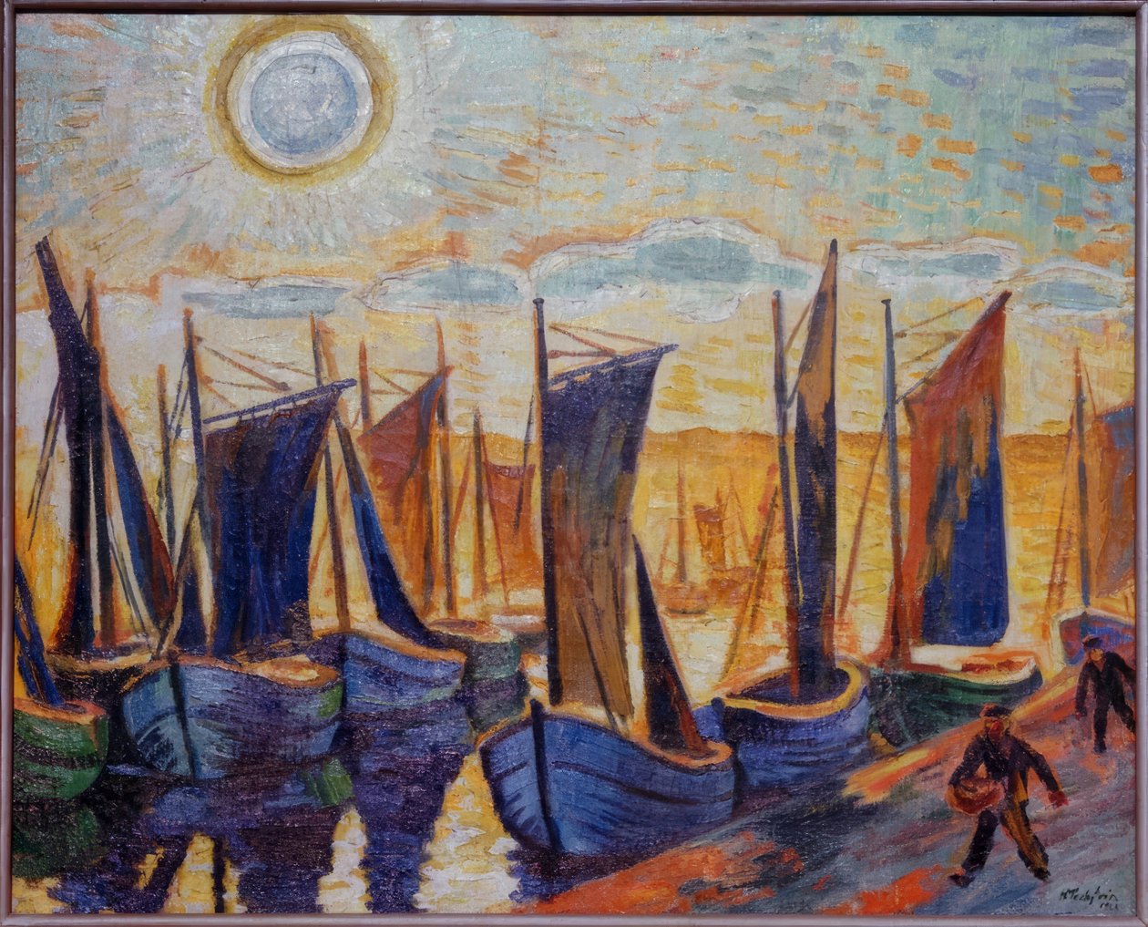 Fishing Cutter in Leba by Max Pechstein