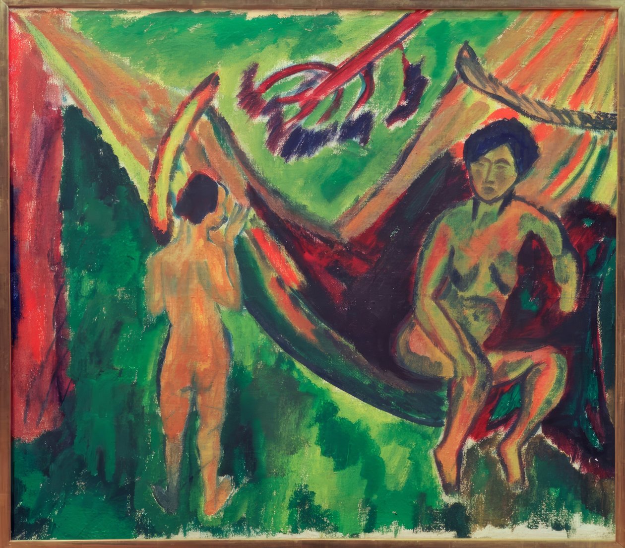In the Hammock by Max Pechstein