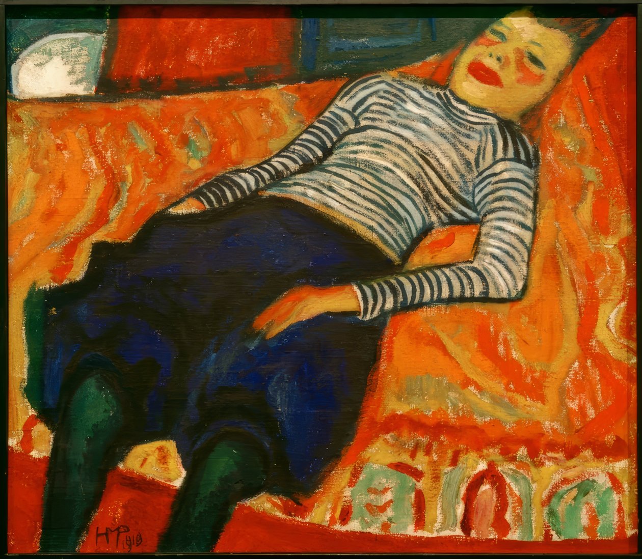 Reclining Girl by Max Pechstein