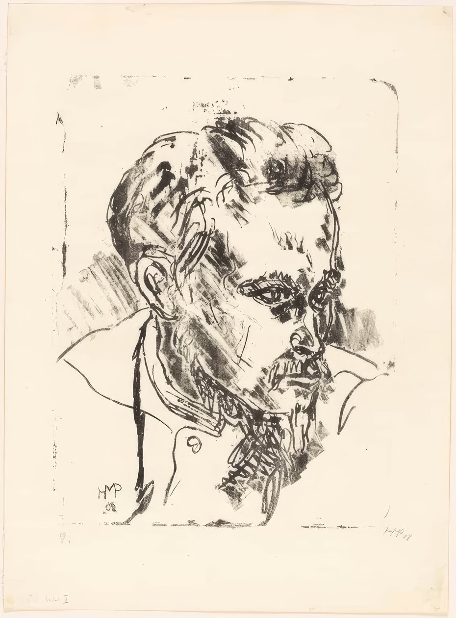 Portrait of Erich Heckel I by Max Pechstein