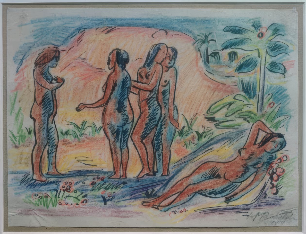 Travel Pictures Italy - South Seas (Women) by Max Pechstein