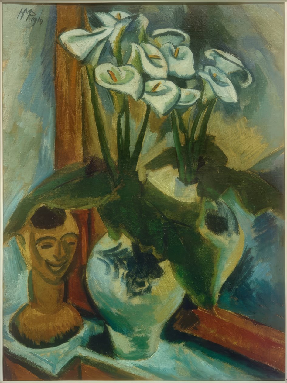 Still Life with Clay Head by Max Pechstein