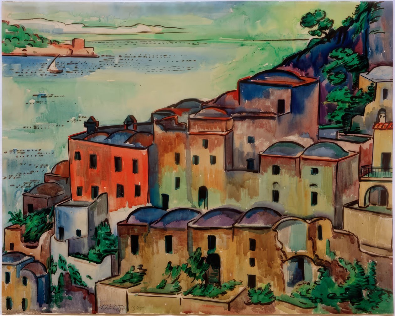 Southern Town (Positano) by Max Pechstein