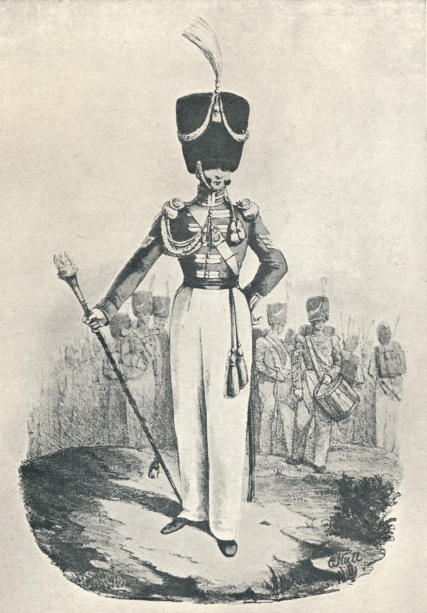 87th Regiment or Royal Irish Fusiliers, Drum Major, 1828 by Maxim Gauci
