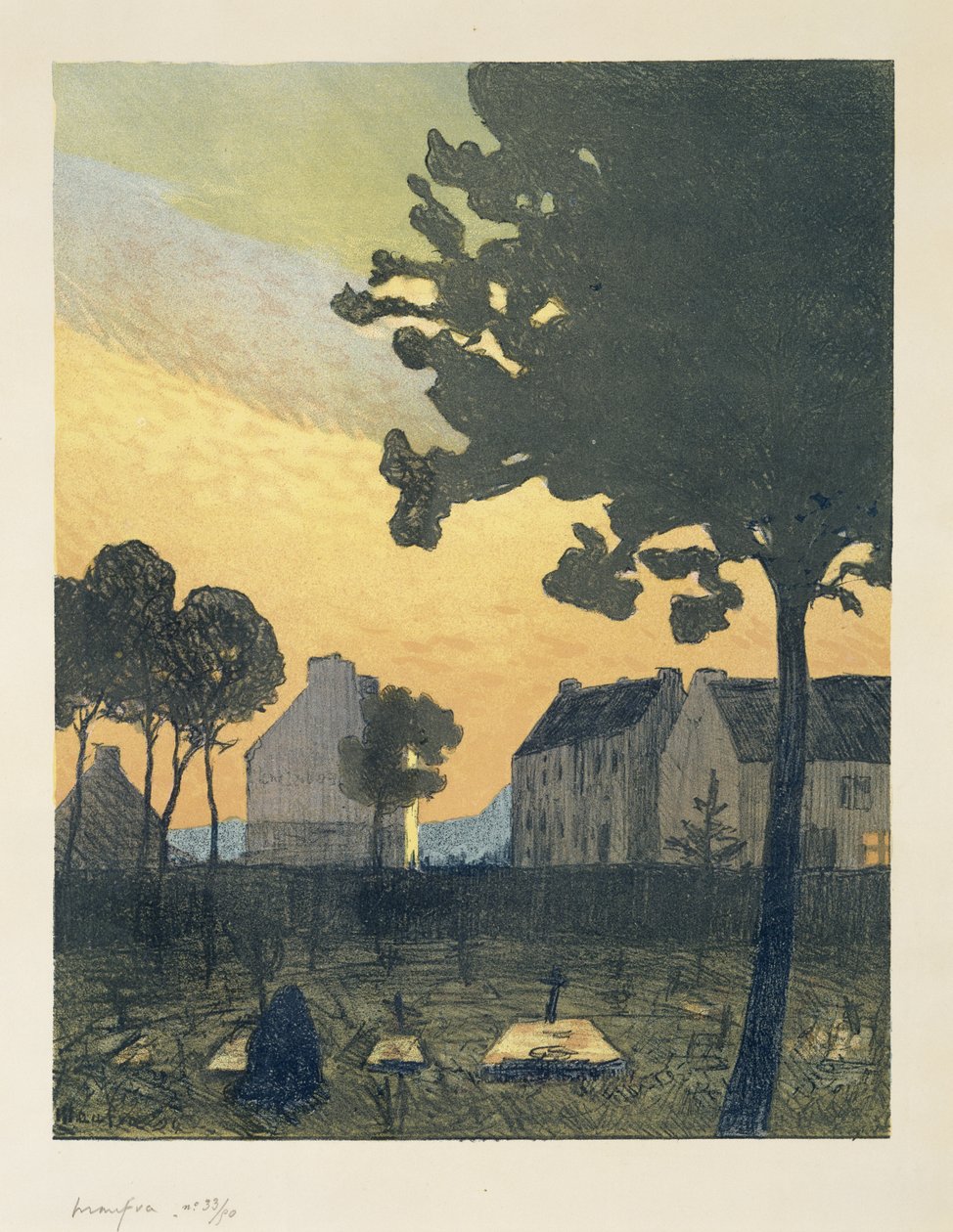 Paysage au soir (Landscape at Night), 1894 by Maxime Emile Louis Maufra