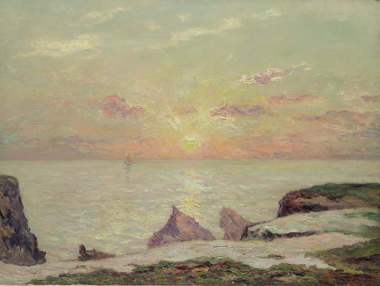 The Cliffs at Belle Ile, 1913 by Maxime Emile Louis Maufra