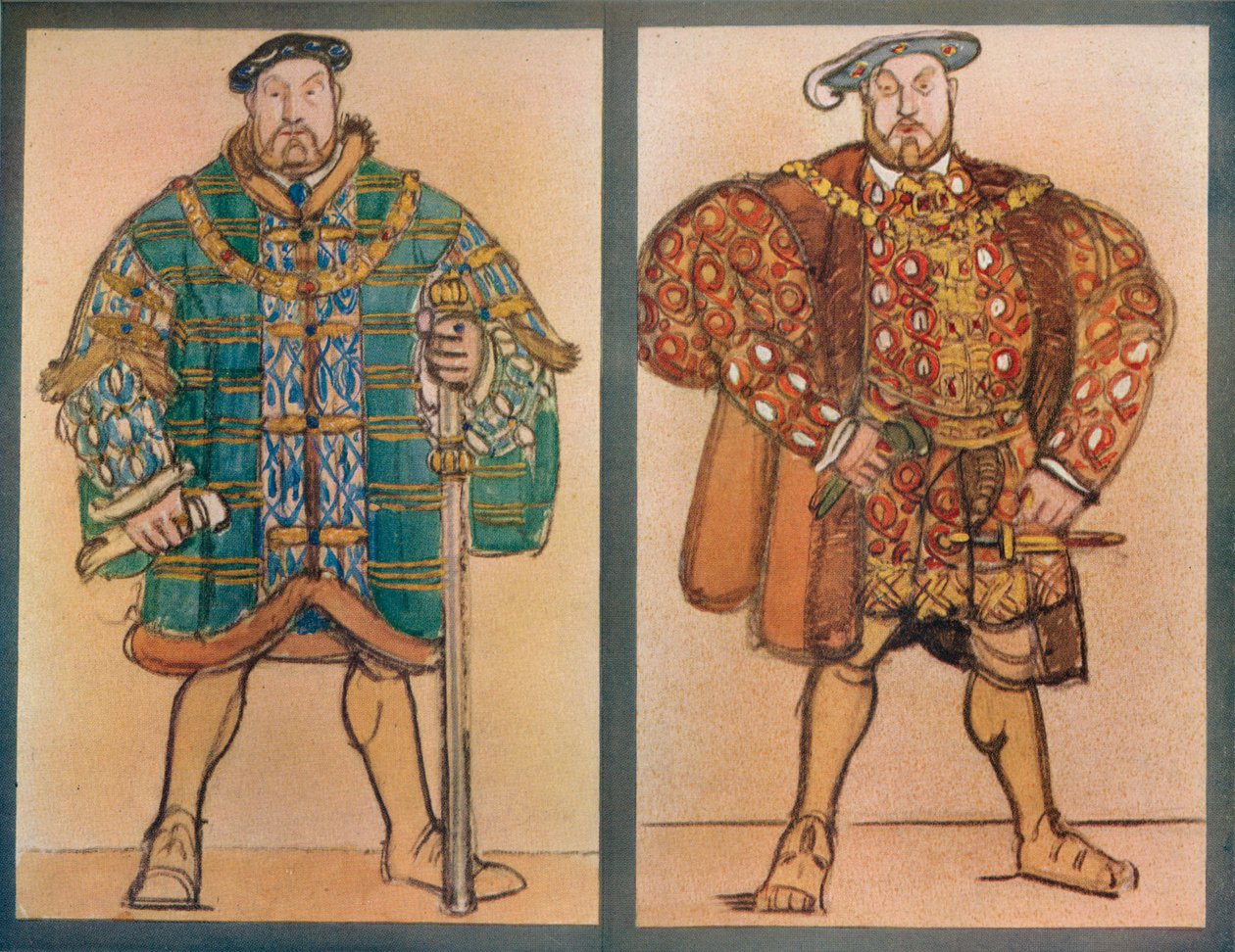 Costume Designs for Henry VIII Theatre De L