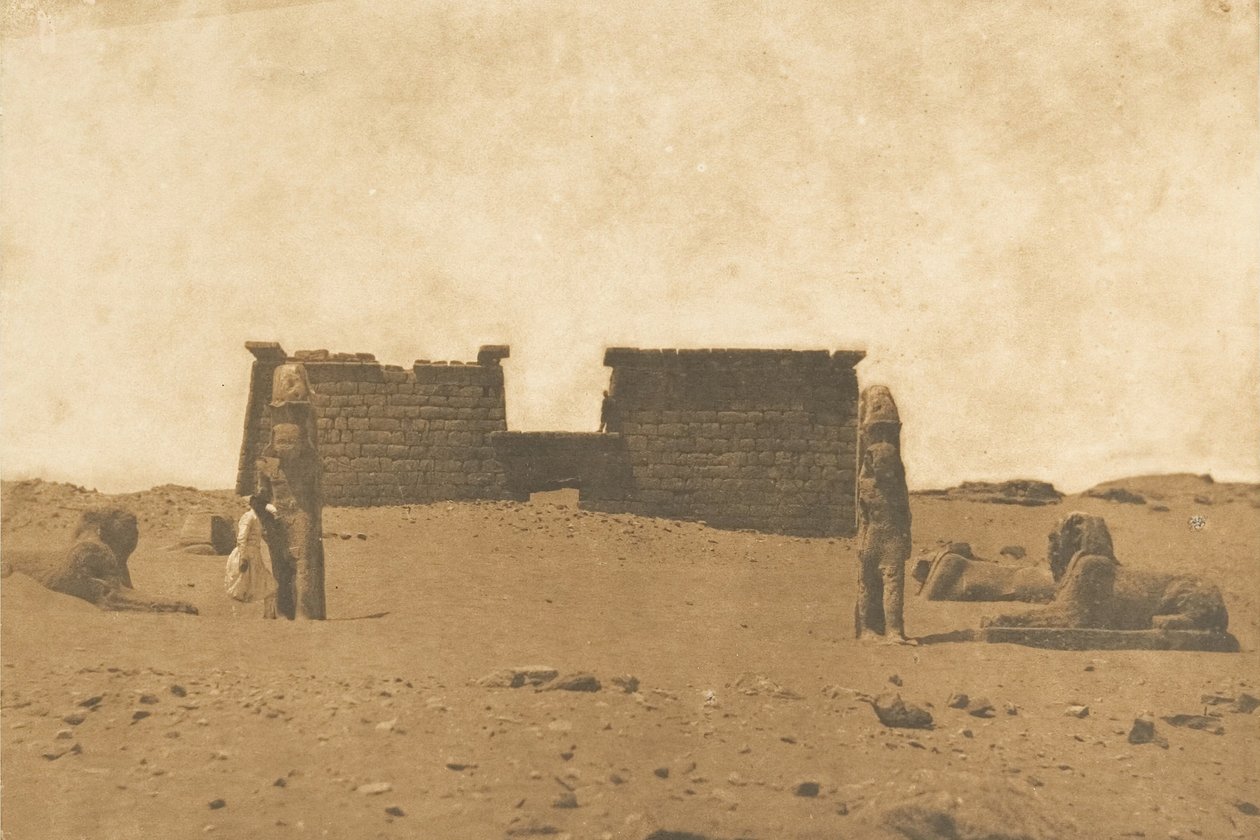 Dromos of the Temple of Sebona, April 3, 1850 by Maxime Du Camp