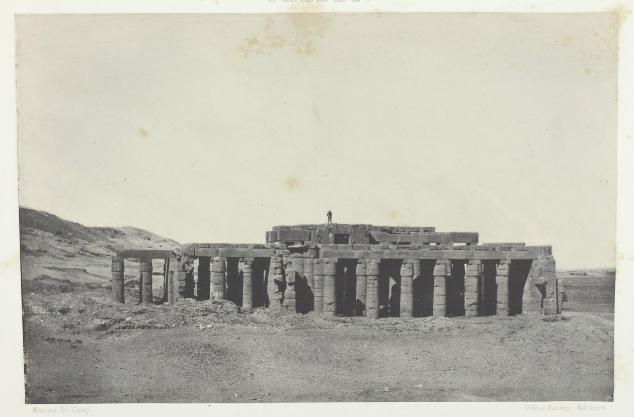 Gournah, Tomb of Osymandias, Thebes by Maxime Du Camp