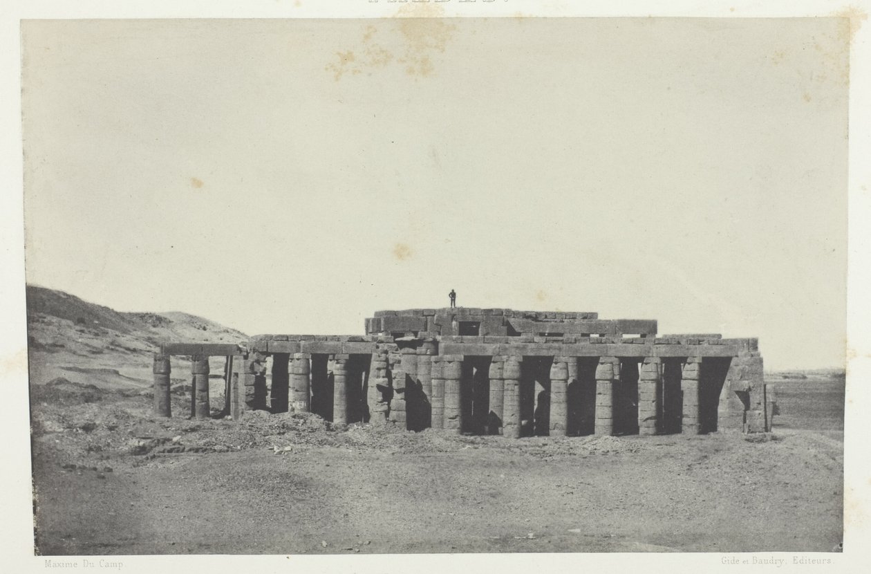 Gournah, Tomb of Osymandias; Thebes, plate 58 from the album "Egypt, Nubia, Palestine and Syria" (1852) by Maxime Du Camp