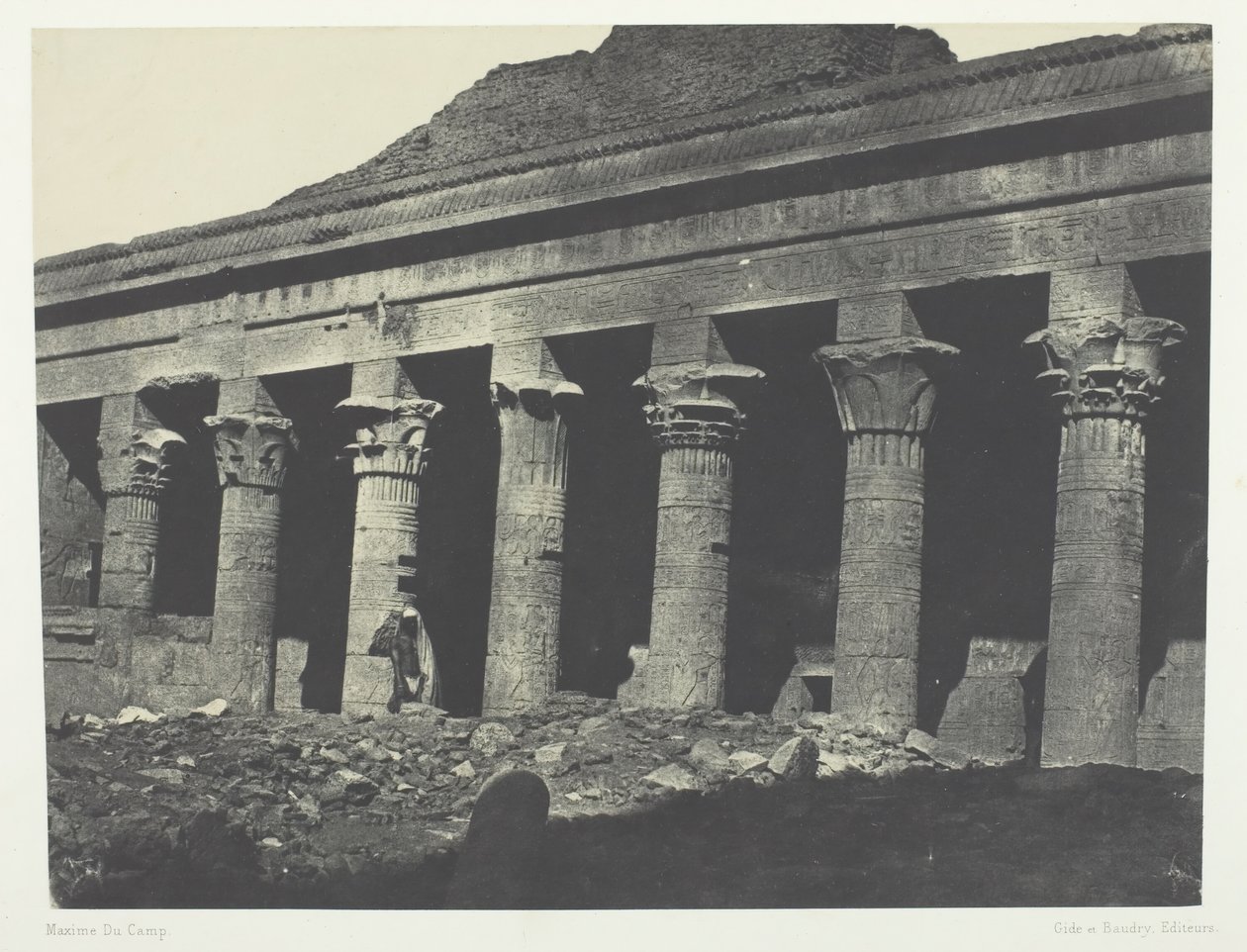 Grand Temple of Isis at Philae, Oriental Gallery, Nubia by Maxime Du Camp