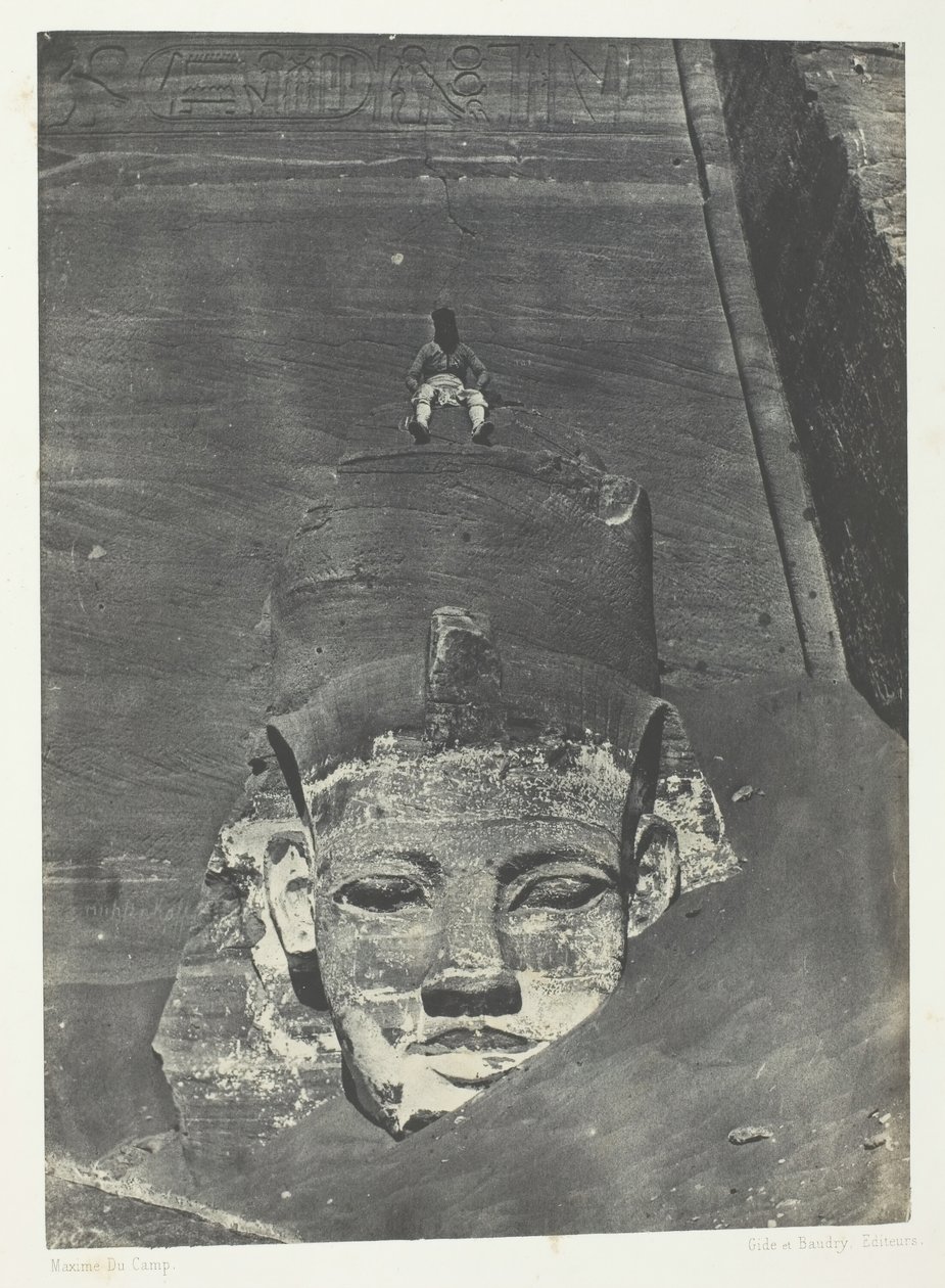 Ibsamboul, Colosse Occidental Du Speos De Phre, Nubia, 1849-51, printed 1852 by Maxime Du Camp