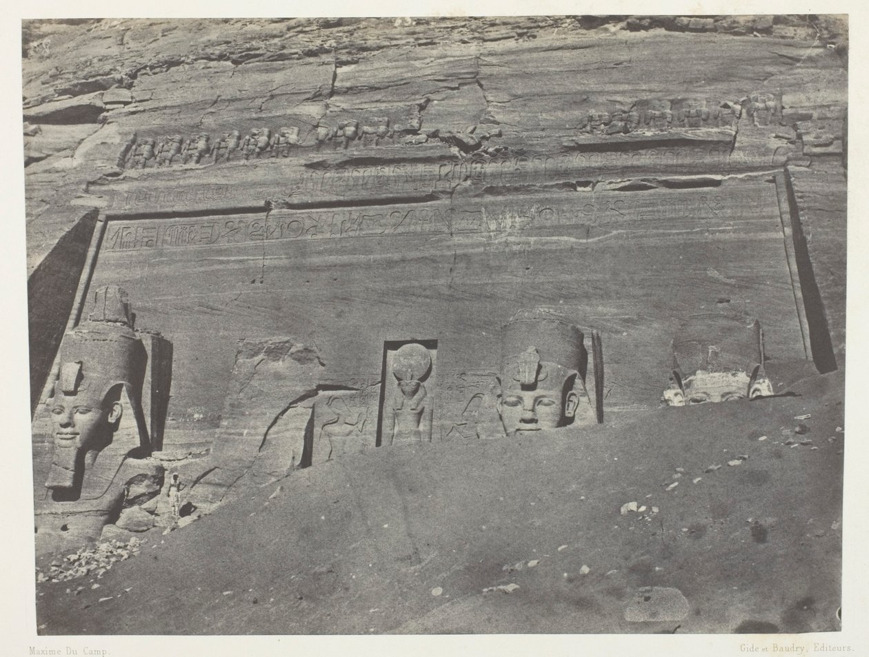 Ibsamboul, General View of the Great Temple of Phrè; Nubia, plate 102 from the album 