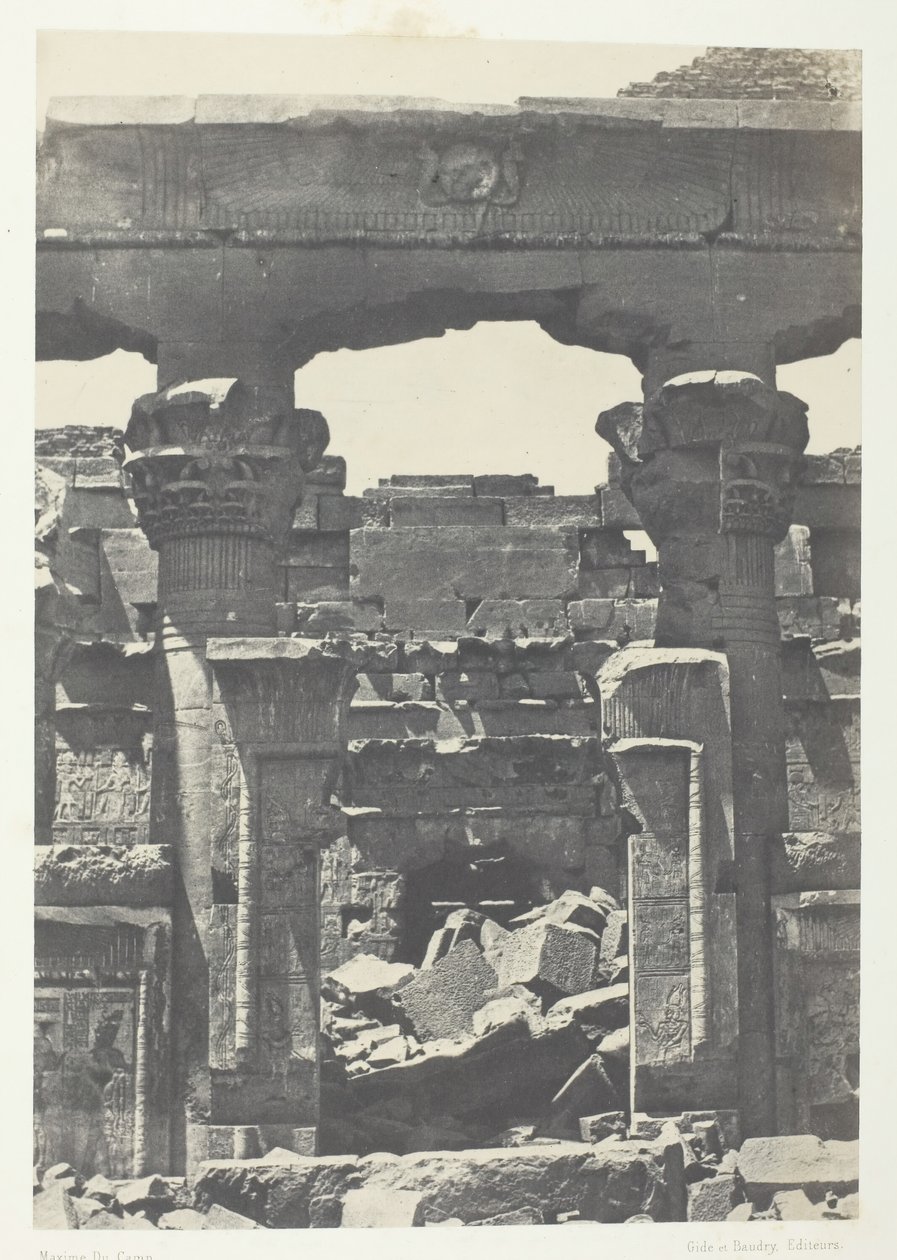 Kalabscheh, Porte du Pronaos, Nubia, 1849-51, printed 1852 by Maxime Du Camp