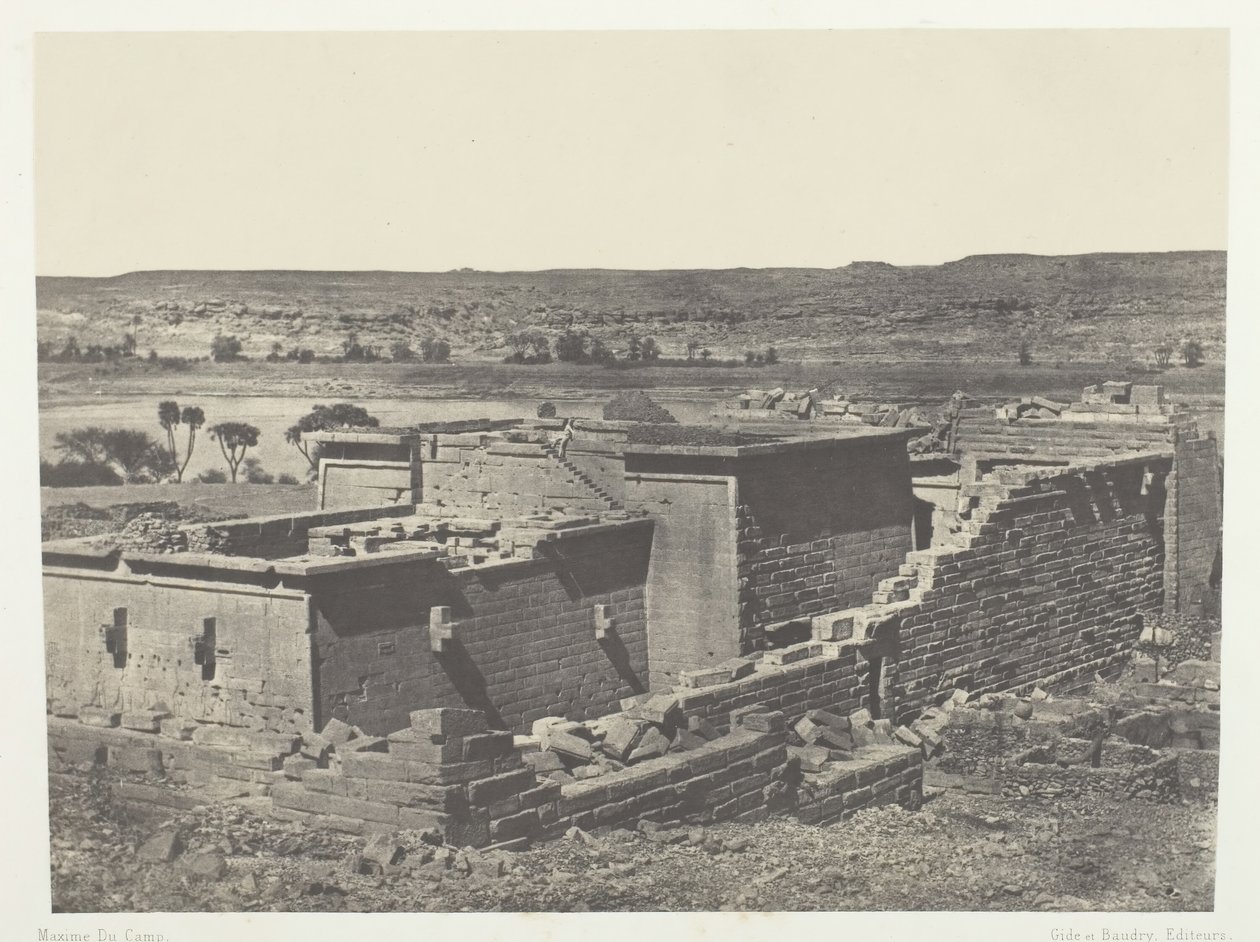 Kalabscheh, General View of the Temple of Kalabscheh Talmis, Nubia ...