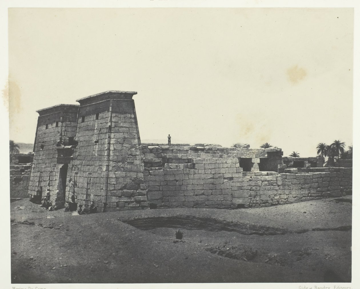 Karnak, Temple of Khons, Thebes, 1849-51, printed 1852 by Maxime Du Camp