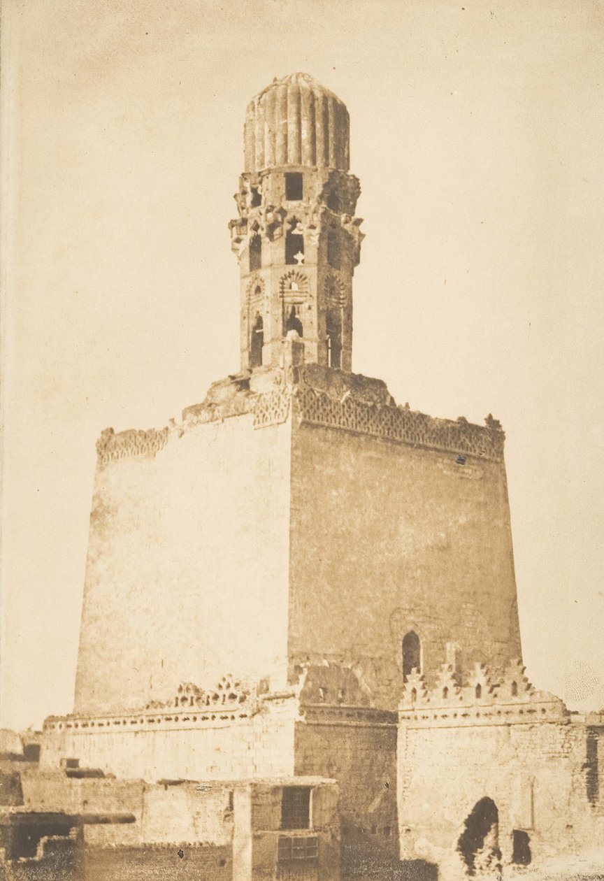 Western Minaret of the Mosque of Caliph Hakem, Cairo, January 9, 1850 by Maxime Du Camp