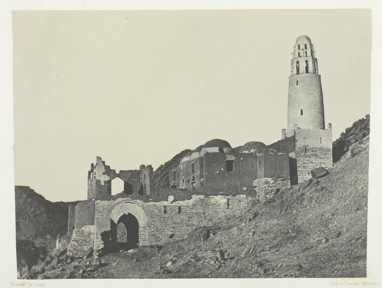 Mosquée de Bellal au Village de Bab, Nubie, 1849-51, printed 1852 by Maxime Du Camp