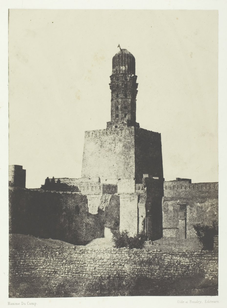Mosque of the Caliph Hakim Biamrillah, Cairo, 1849-51, printed 1852 by Maxime Du Camp