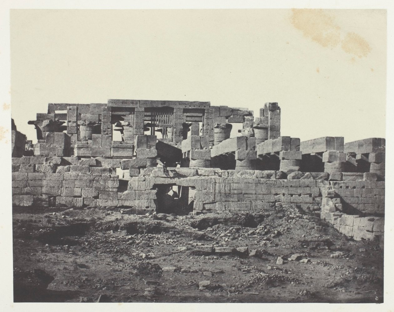 Palace of Karnak, Southern Entrance of the Hypostyle Hall; Thebes by Maxime Du Camp