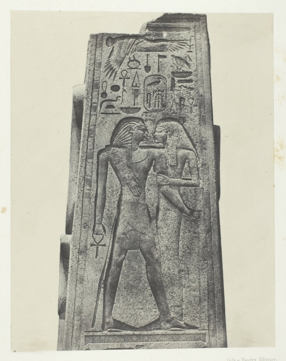 Palais de Karnak, Pilier Devant le Sanctuaire de Granit, Thebes by Maxime Du Camp
