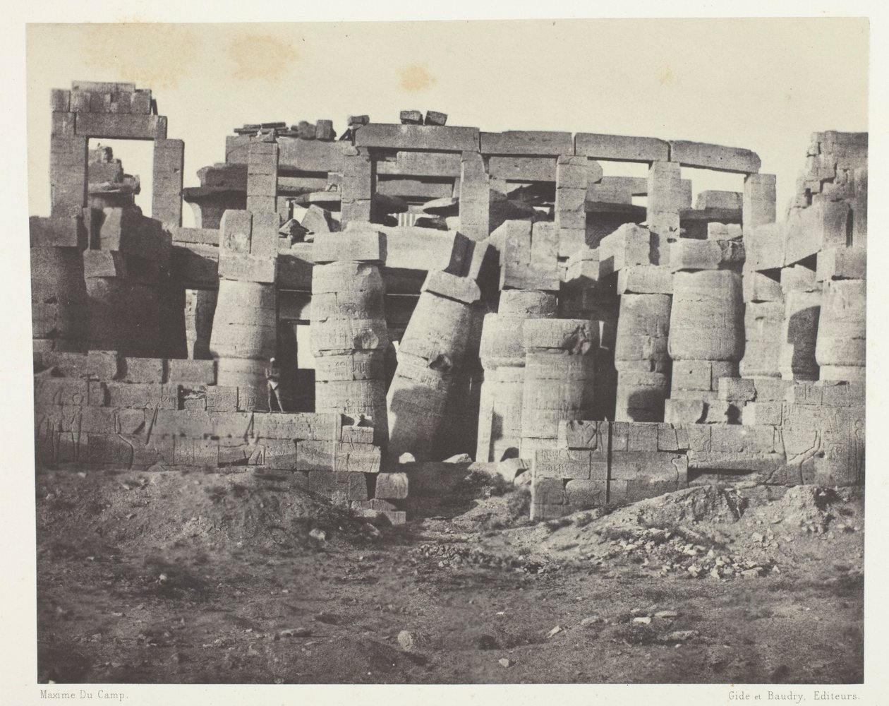 Palais de Karnak, Hypostyle Hall Taken from the North; Thebes by Maxime Du Camp