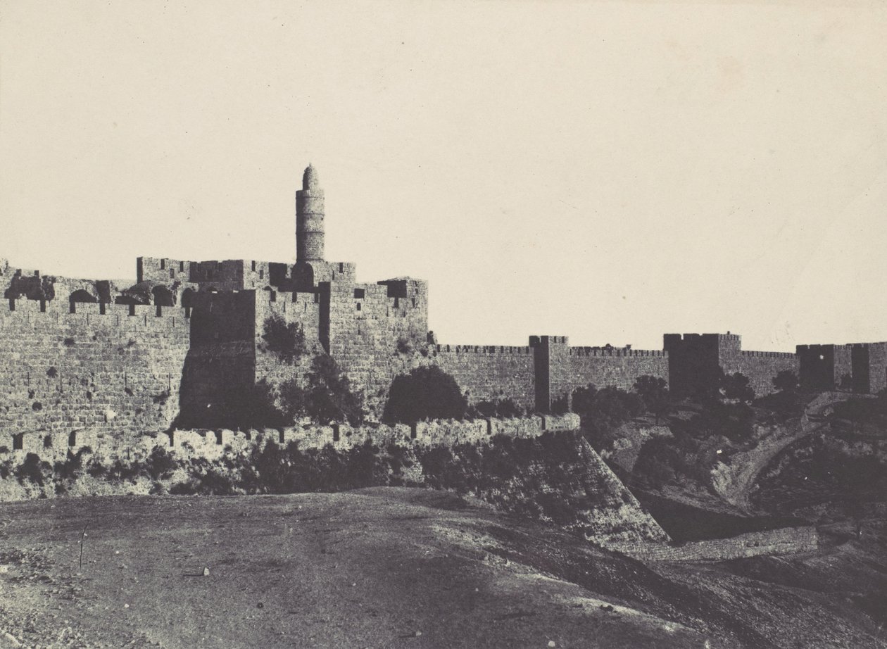 Palestine. Jerusalem. Western Part of the Walls by Maxime Du Camp