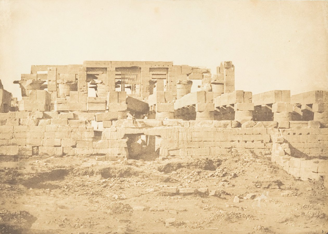 Southern Gate of the Hypostyle Hall of the Palace of Karnak Thebes, 1849-50 by Maxime Du Camp