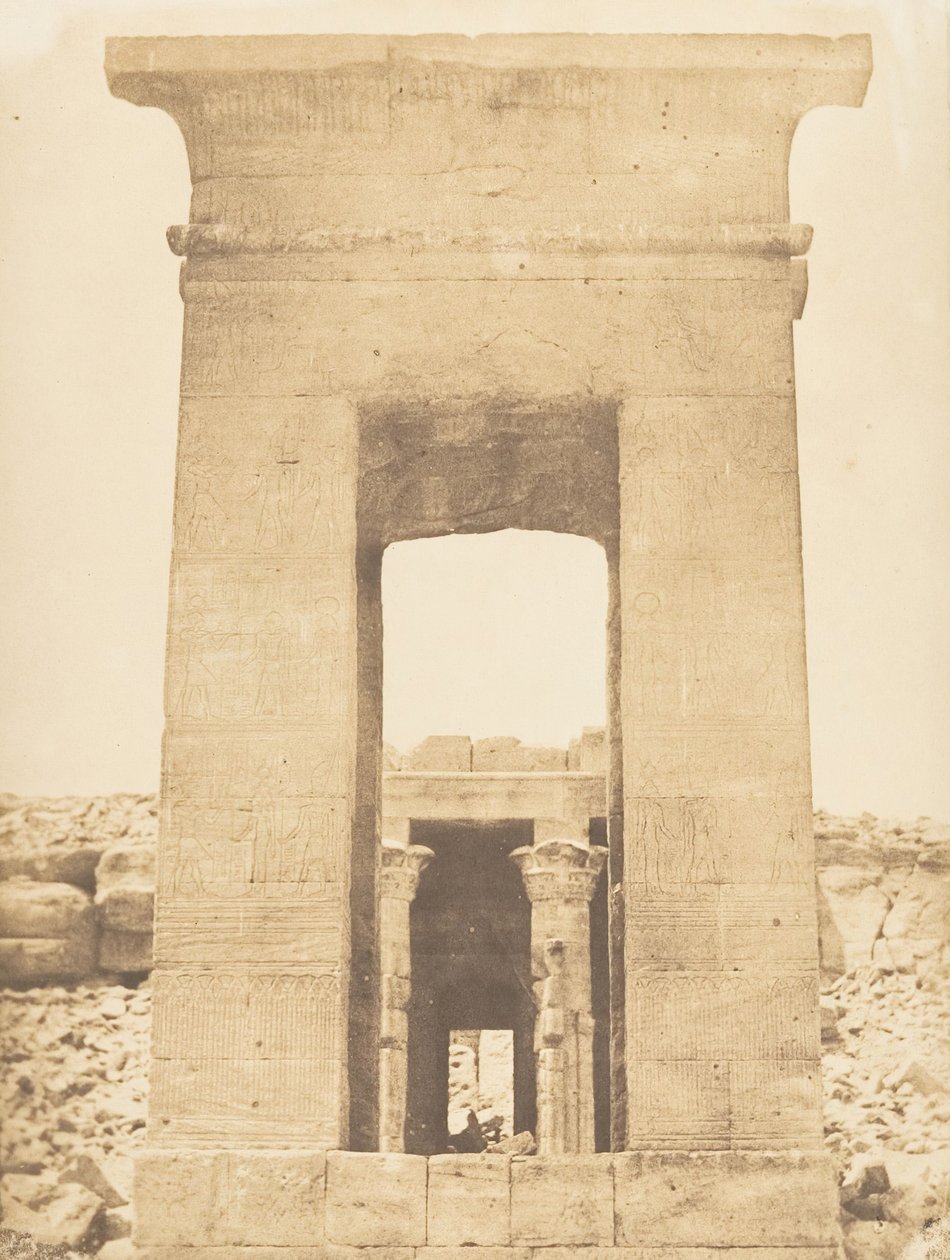 Propylon du Temple de Dandour Tropique du Cancer, April 1850 by Maxime Du Camp