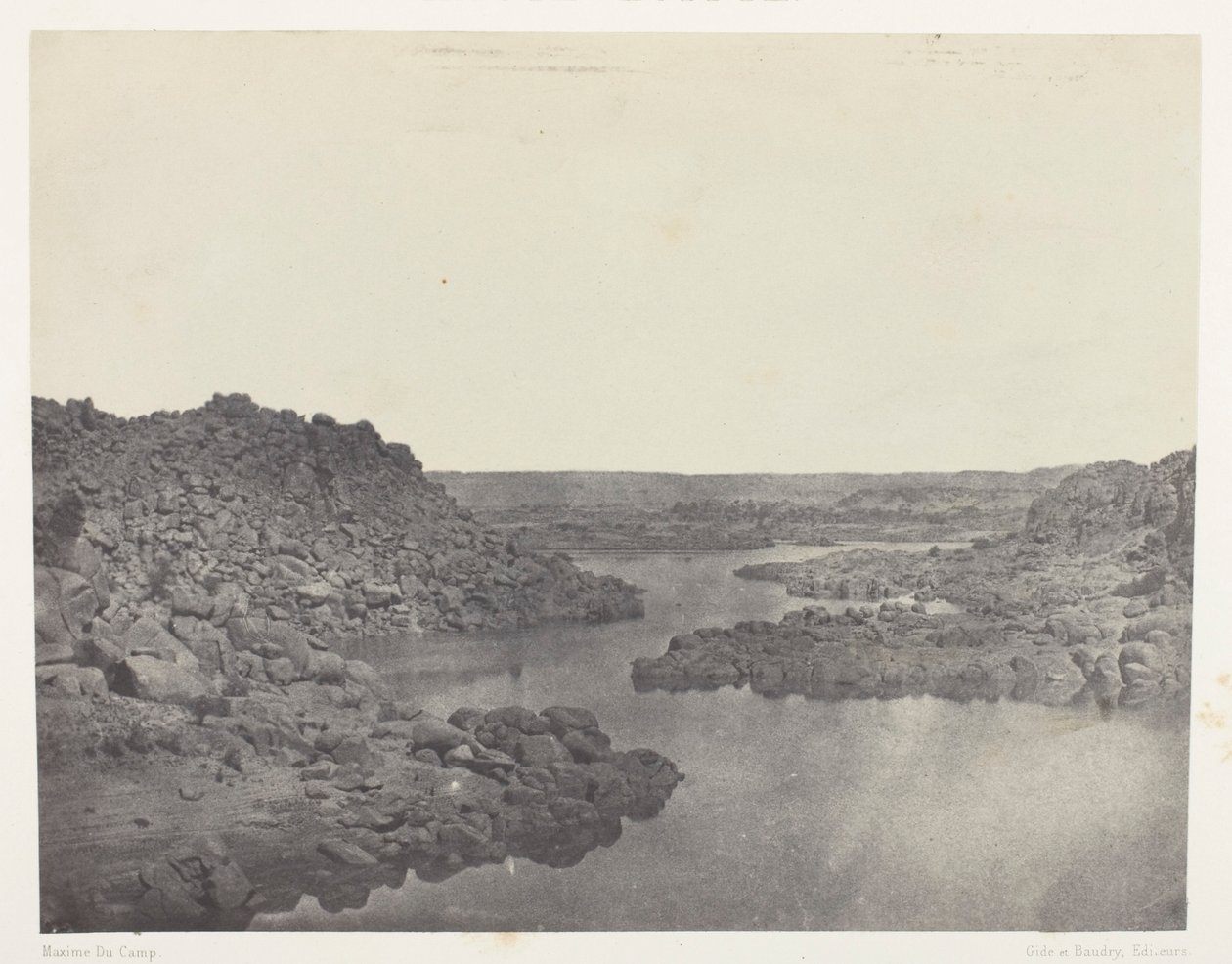 Departure from the First Cataract, Upper Egypt by Maxime Du Camp