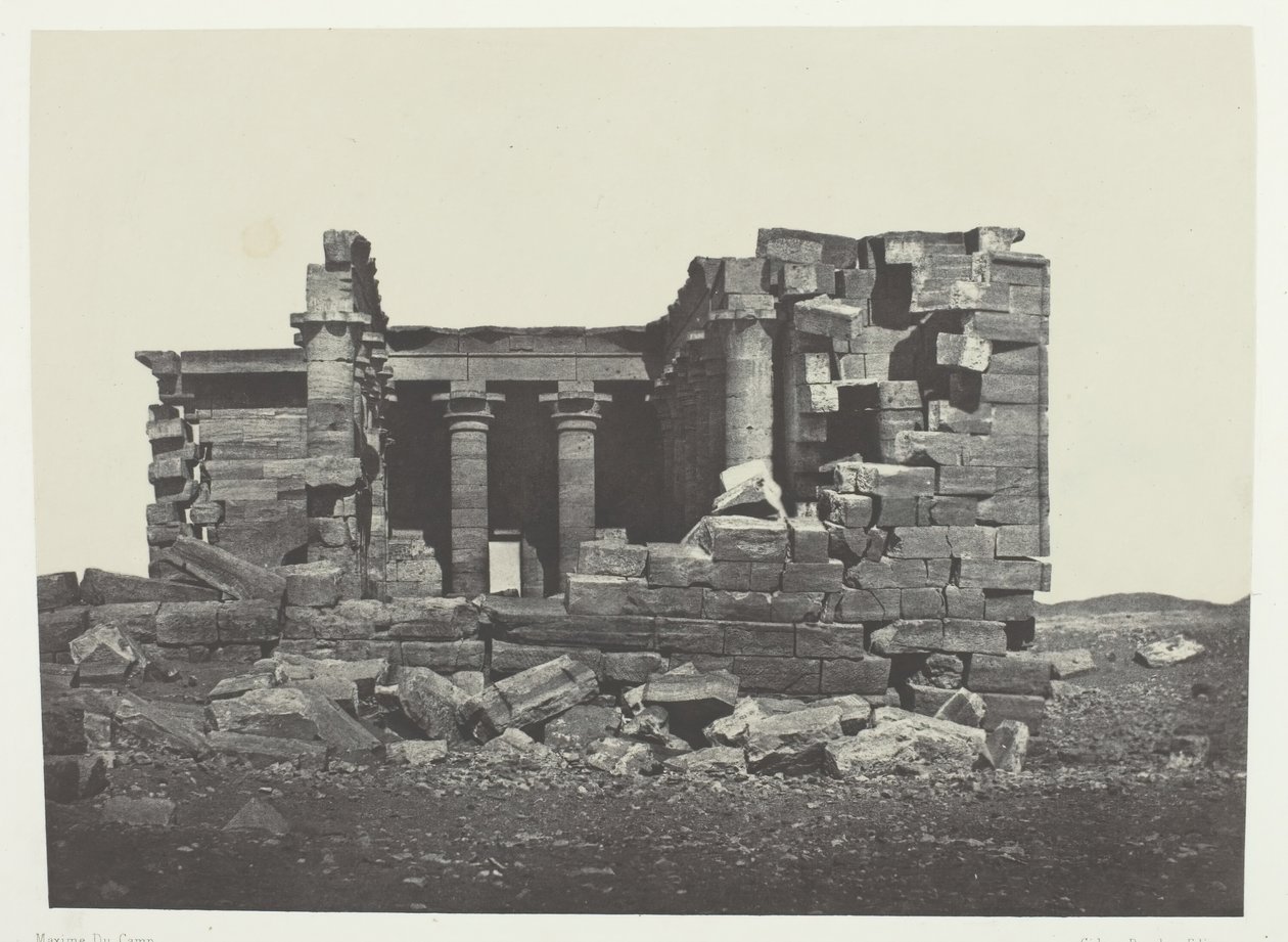 Temple De Maharakkah Hièra Sycaminos Des Grecs, Nubie by Maxime Du Camp