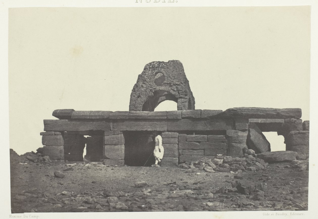 Temple of Amada; Nubia, plate 99 from the album "Egypt, Nubia, Palestine and Syria" (1852) by Maxime Du Camp