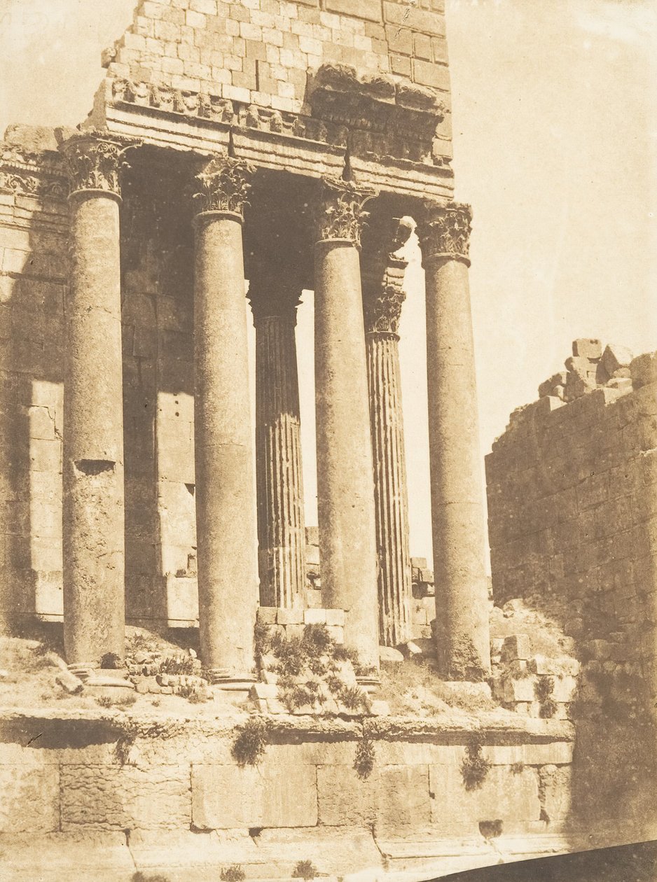 Temple of Jupiter, Baalbek Heliopolis, September 15, 1850 by Maxime Du Camp