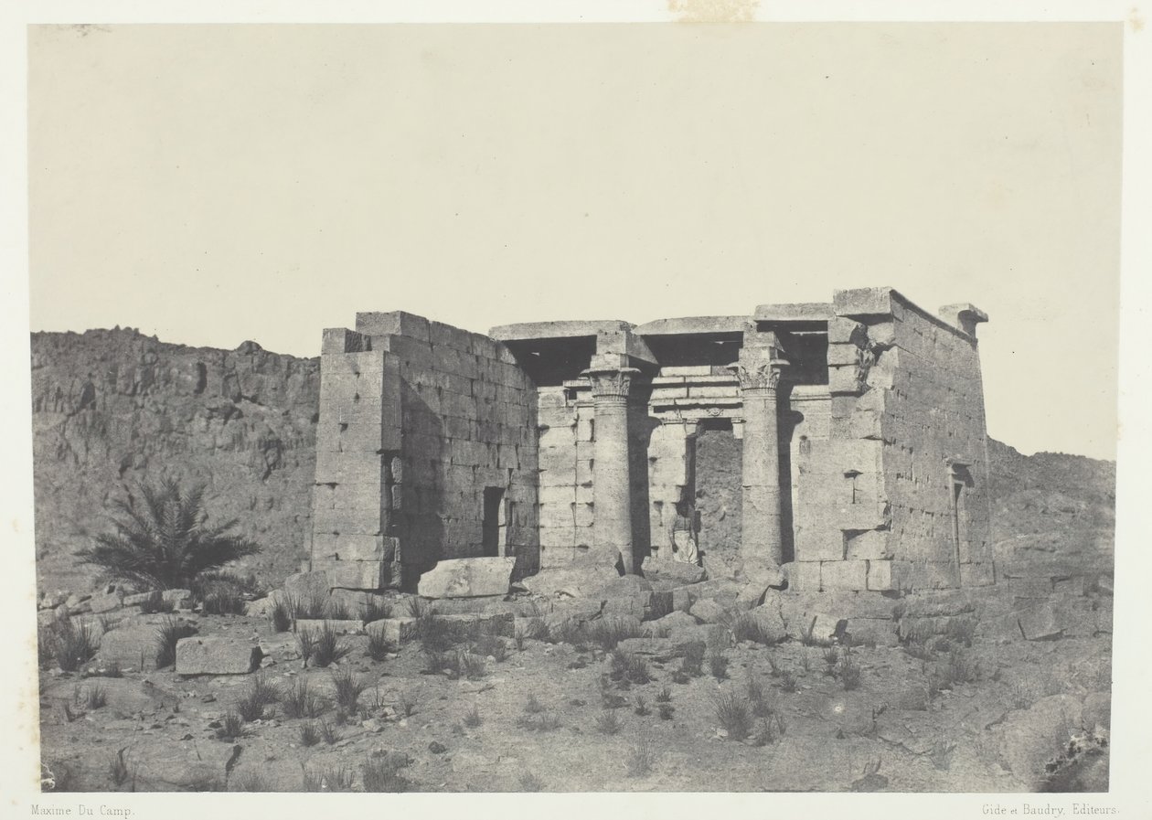 Temple de Tafeh Ancienne Taphis, Nubie by Maxime Du Camp