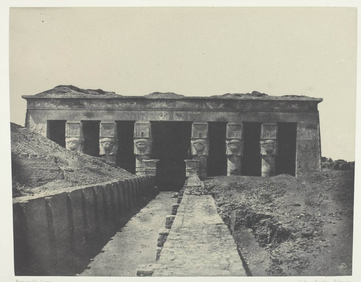 Vue Générale, Grand Temple de Dendérah Teutyres, Haute-Egypte by Maxime Du Camp