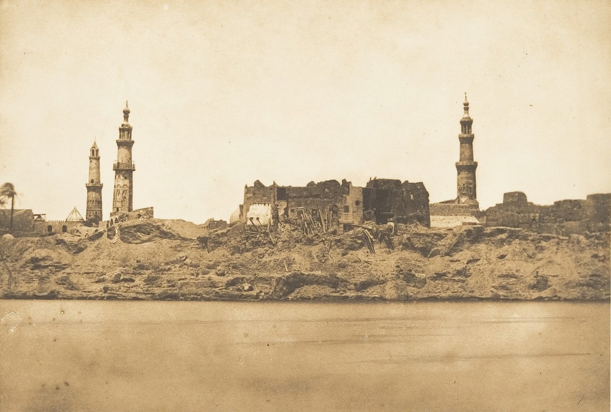 View of Girgeh and the Coastline Taken by the Nile Flood, 1849-50 by Maxime Du Camp