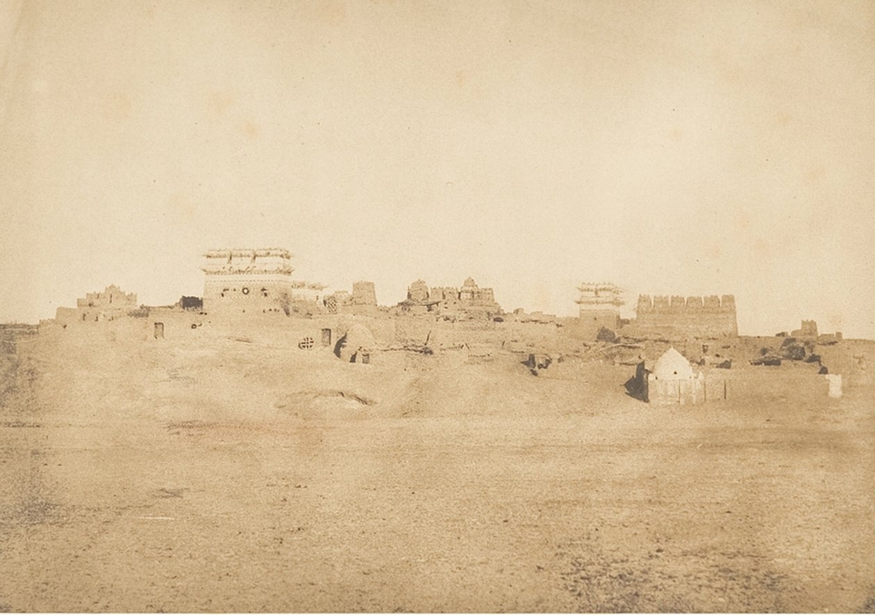 View of a part of the village of Luxor, Thebes, 1849-50 by Maxime Du Camp