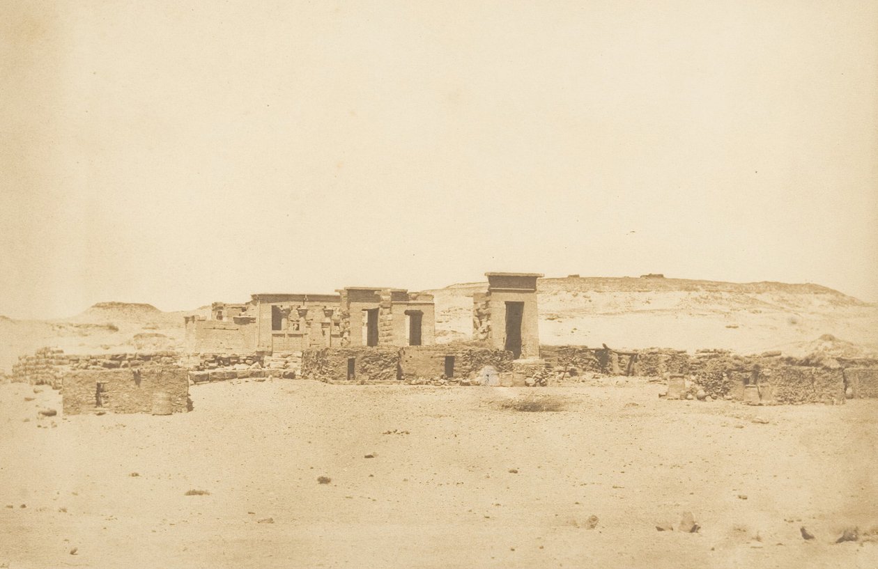General View of the Temple and Village of Deboude Parembole, April 10, 1850 by Maxime Du Camp